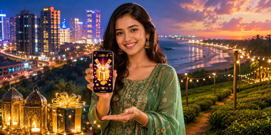 চট্টগ্রামে ঈদ উৎসবে nf5 মোবাইল ক্যাসিনো বোনাস উপভোগ করছেন একজন খেলোয়াড়